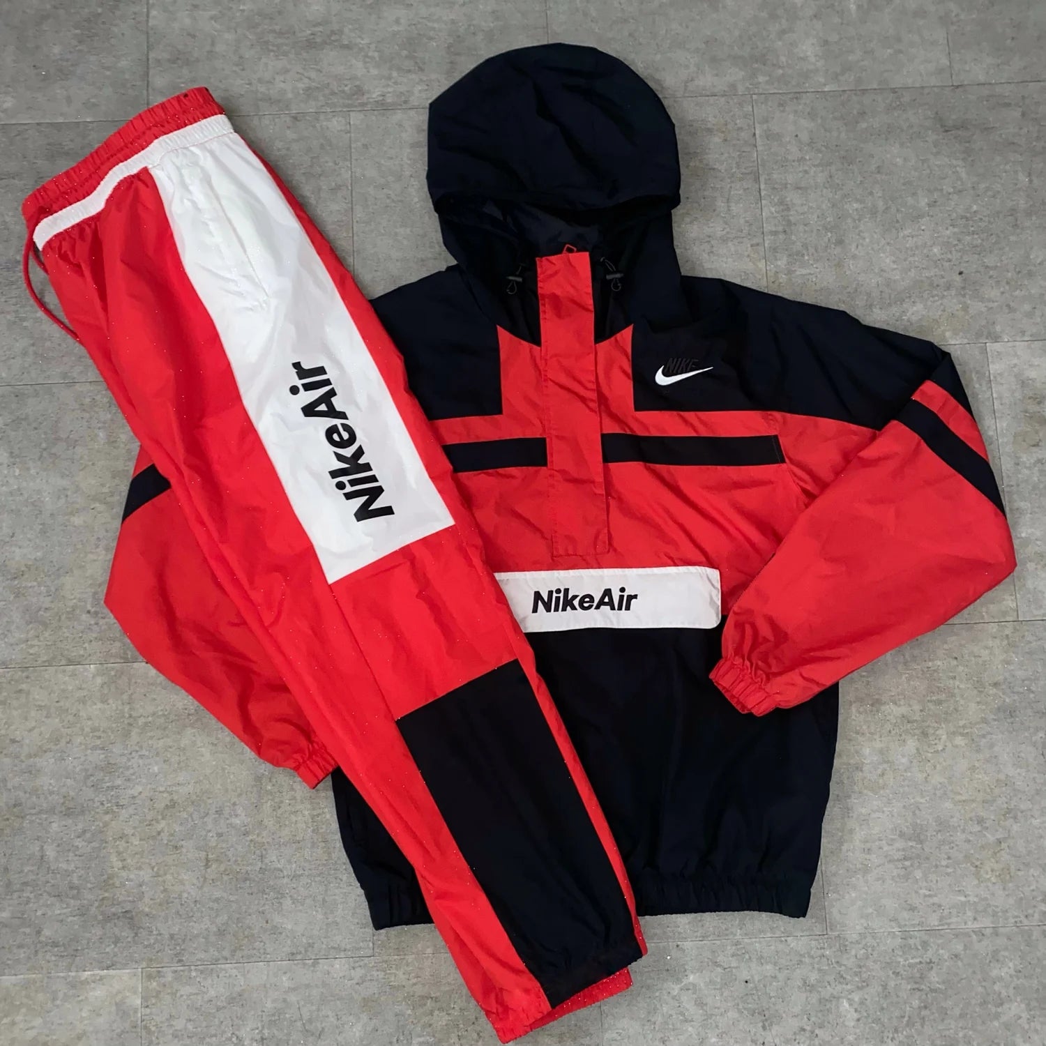 Nike air 2025 anorak jacket red